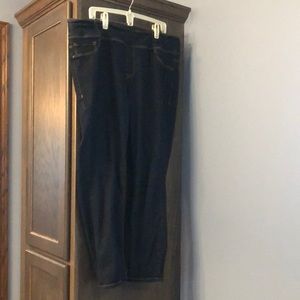 Plus size pull on jeans